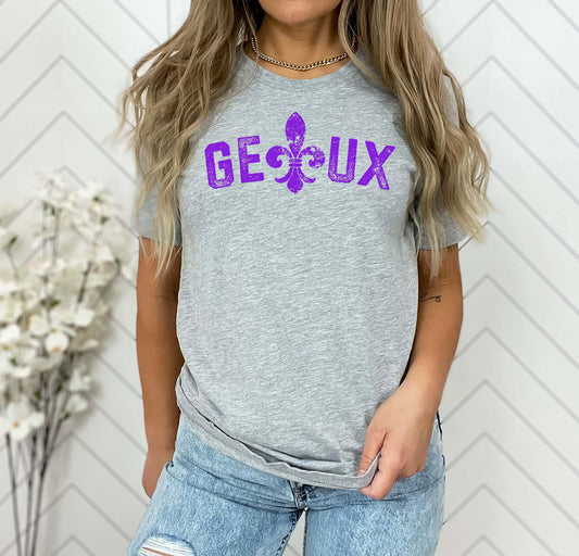 "Geaux" Louisiana Shirt I Fleur De Lis Design